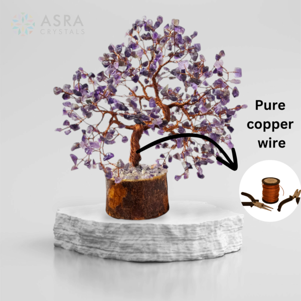 Amethyst pure Copper Wire tree